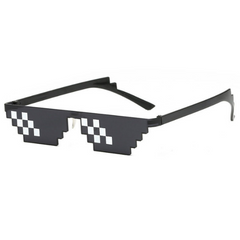 Minecraft pixel bril - Zwart