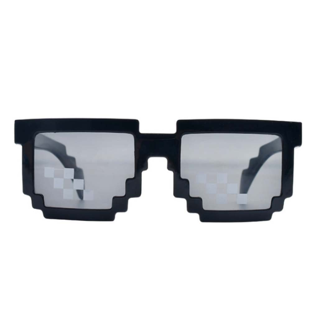 Minecraft blok bril - Zwart