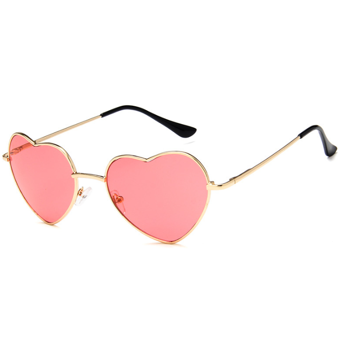 Hartvormige zonnebril - Roze